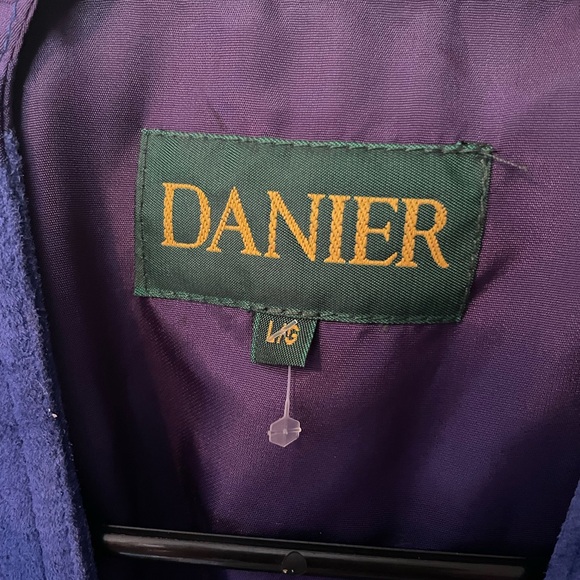 Danier blue suede vest - Picture 2 of 3